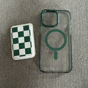 iPhone 14 Pro Max case and MagSafe wallet